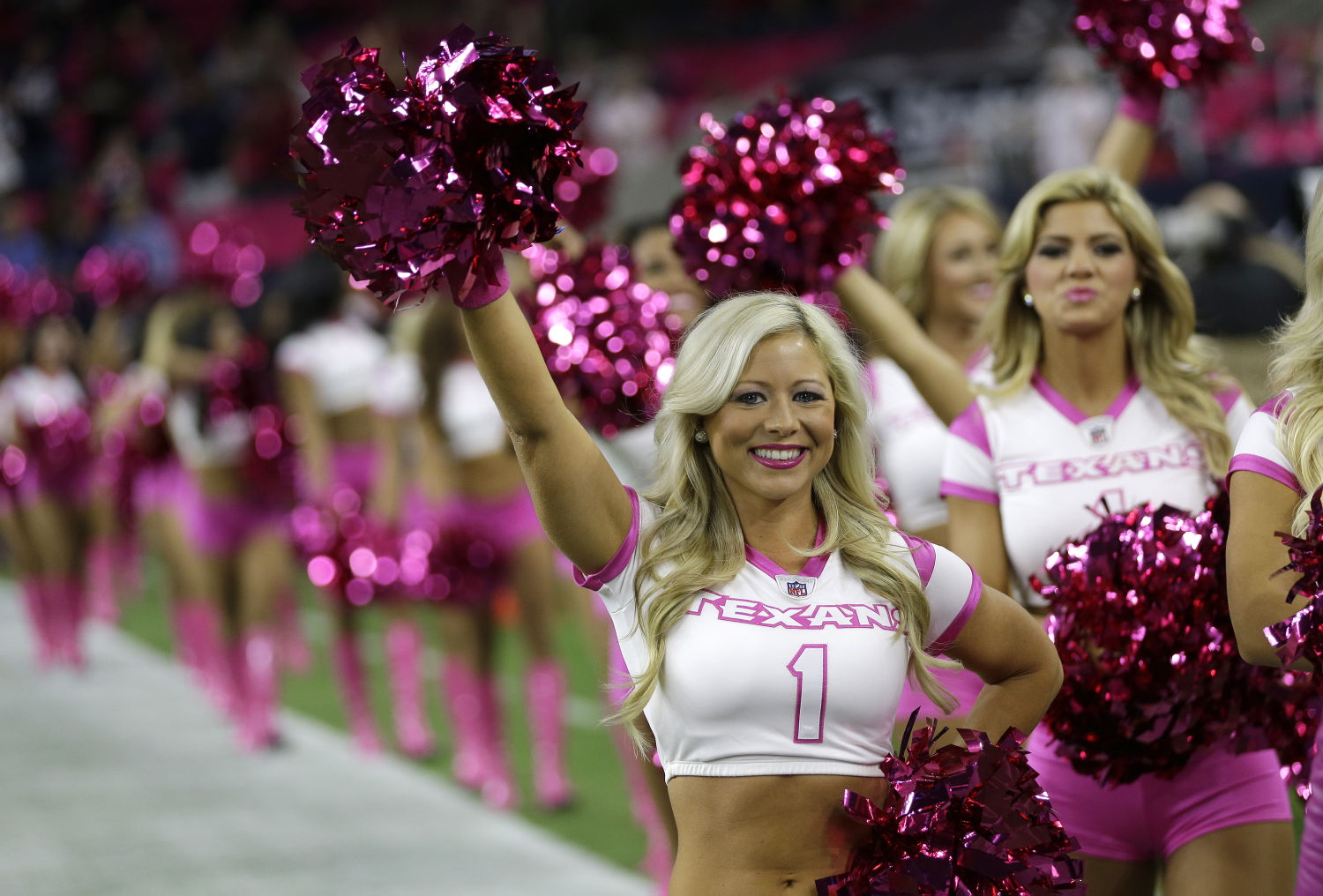 Houston Texans Cheerleaders NFL Cancer Awareness Breast Cancer Awareness